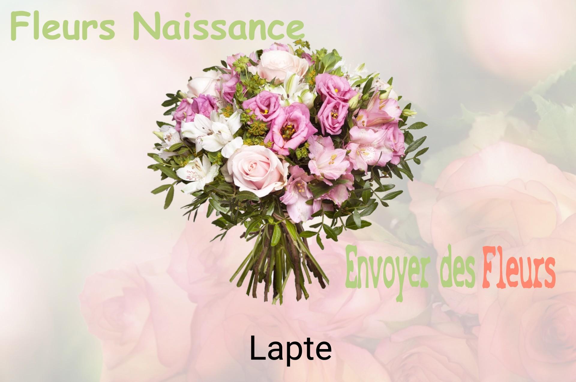 Bouquet de fleurs de naissance livré à Lapte